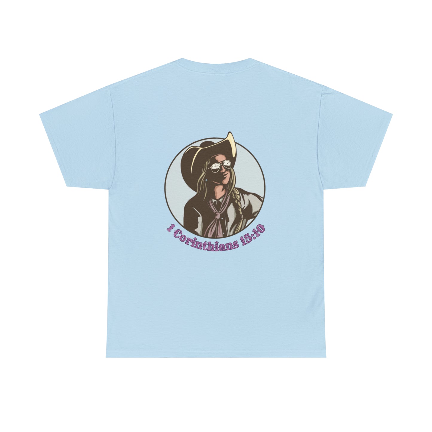 1 Corinthians (logo front/art back) Cotton Tee