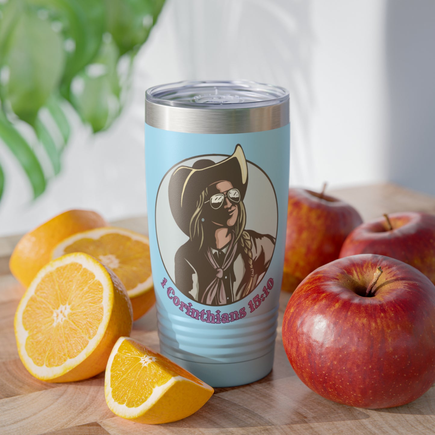 1 Cor 15:10, 20oz Polar Camel Travel Mug