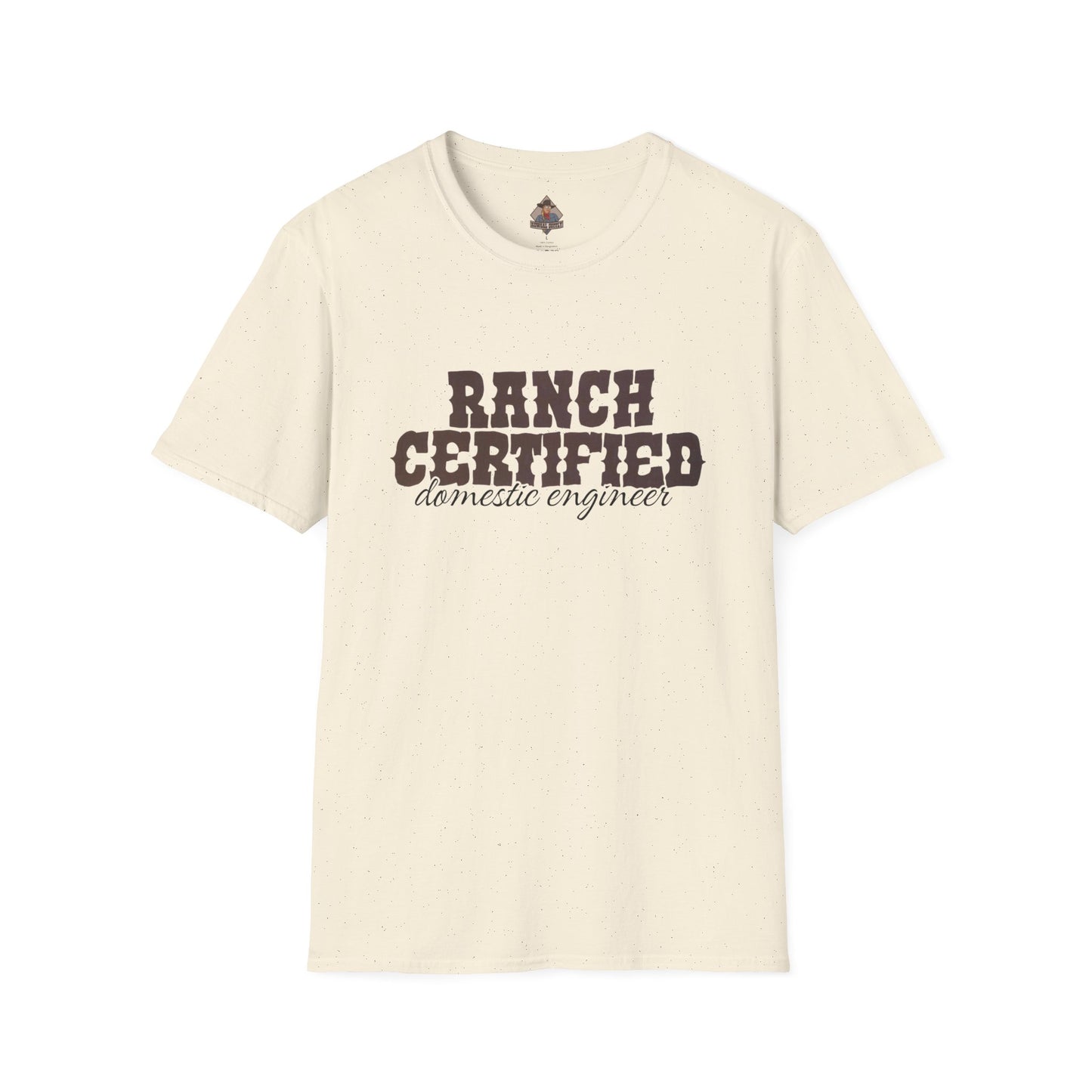 Ranch Certified Domestic Engineer T-Shirt, Funny Country Shirt, Unisex Graphic Tee, Perfect Gift for Farmers, Farm Life Apparel