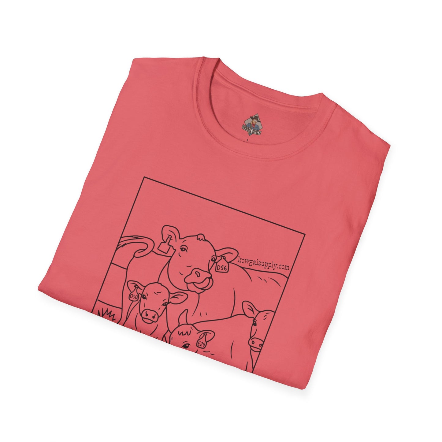 Mineral Lickin' Pairs, Softstyle Cow Tee