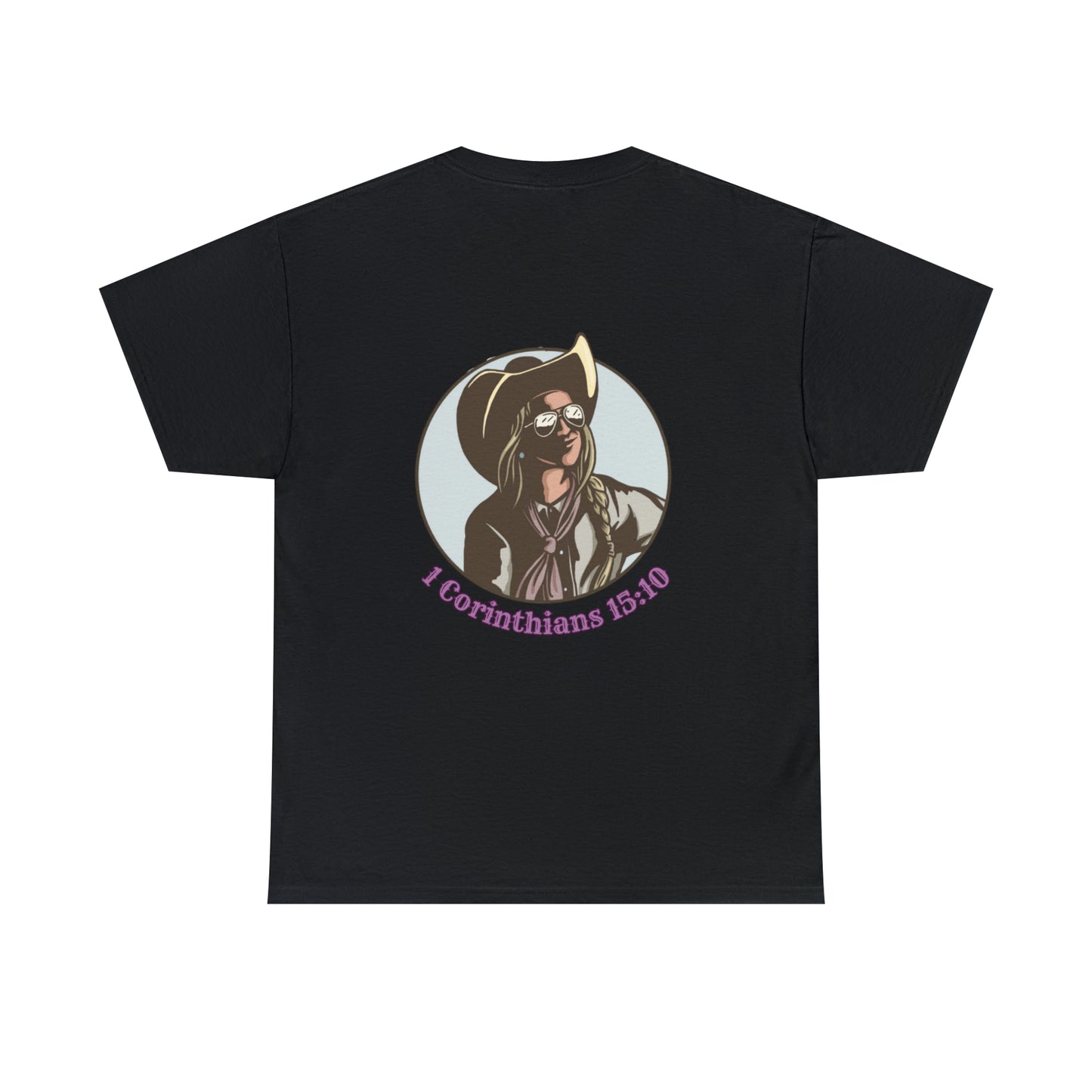 1 Corinthians (logo front/art back) Cotton Tee