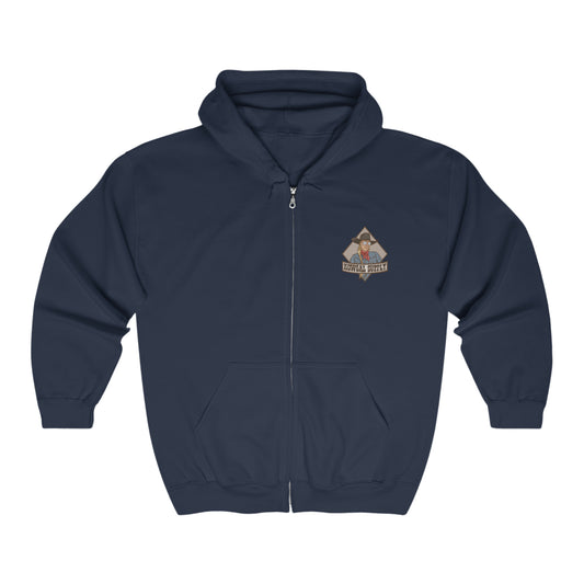 JTF Zipper Hoodie (logo front, art back)