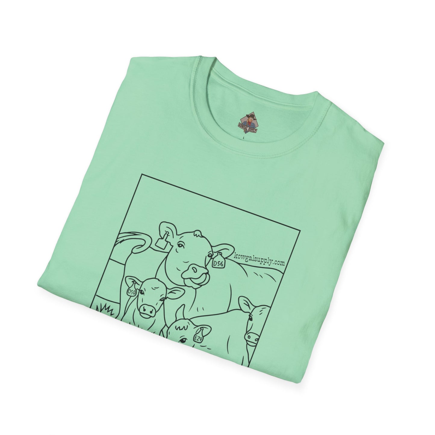 Mineral Lickin' Pairs, Softstyle Cow Tee