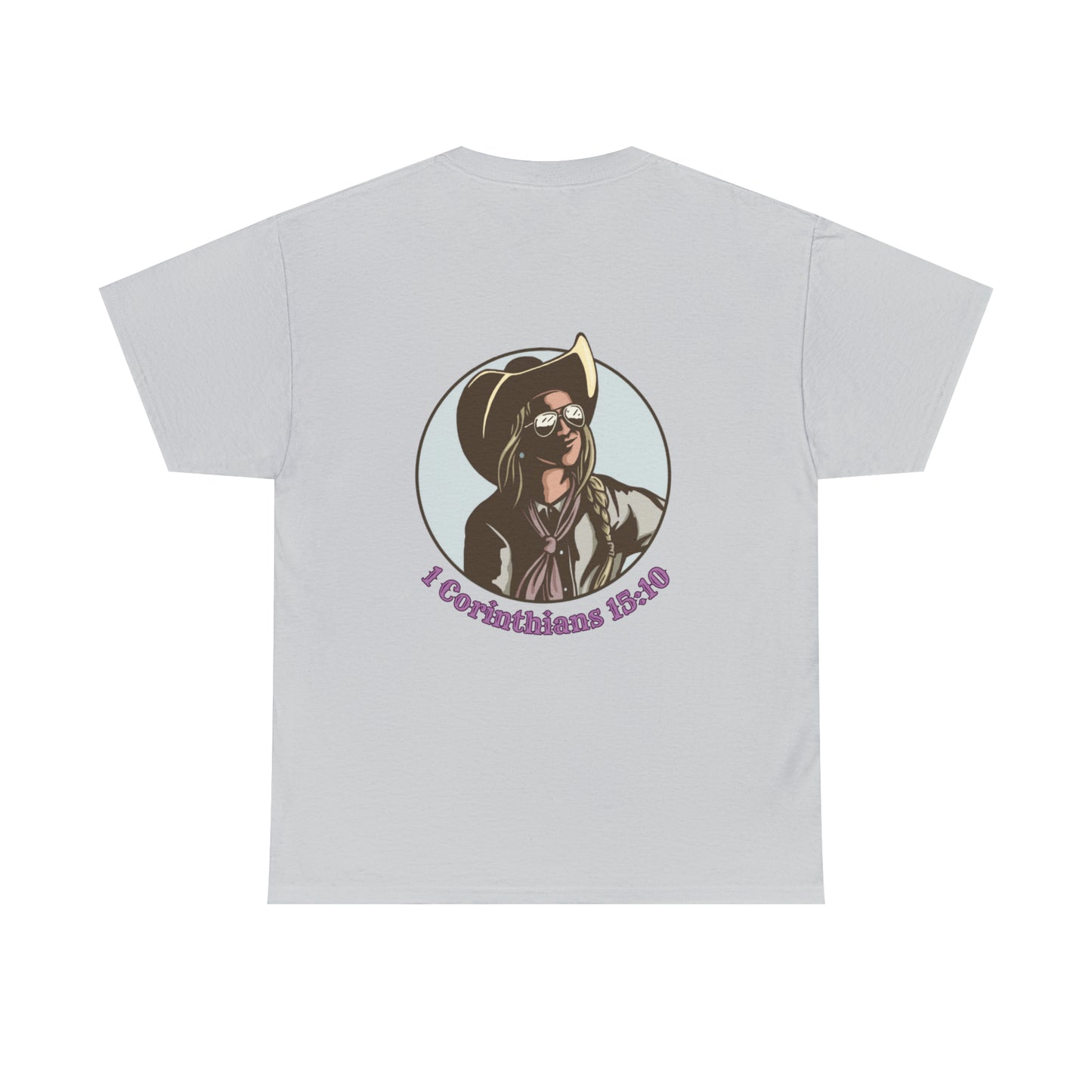 1 Corinthians (logo front/art back) Cotton Tee