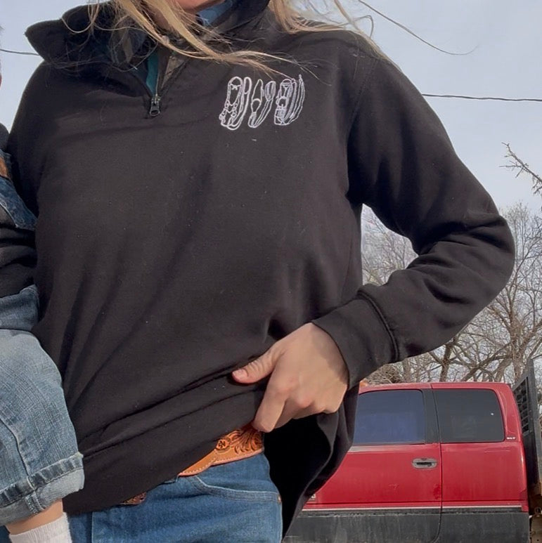 Jaquima Ta Freno Unisex Fleece Pullover (Embroidery)