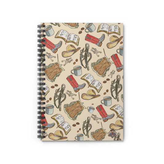 Western Cowboygal Notebook, Spiral Notebook - Ruled Line