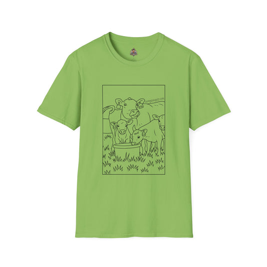 Mineral Lickin' Pairs, Softstyle Cow Tee