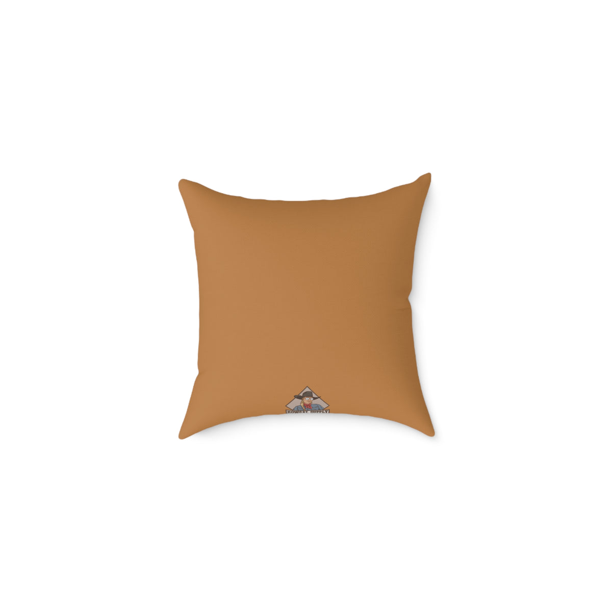 Coffee & Cowboys Collage Canvas Pillow for Cozy Fall Decor
