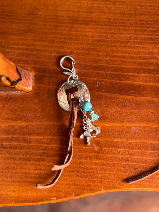 Horse & Concho Key Chain