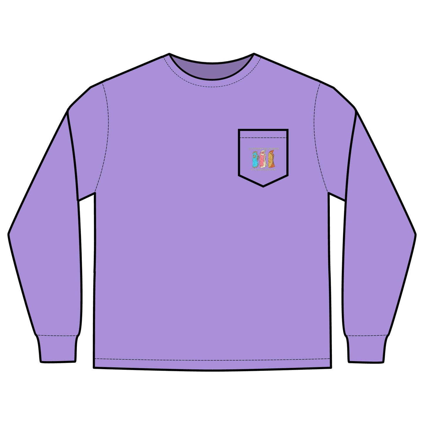 Imperfect Girl Bell Chaps Long Sleeve T-shirt 100% Cotton, Comfort Colors Tee