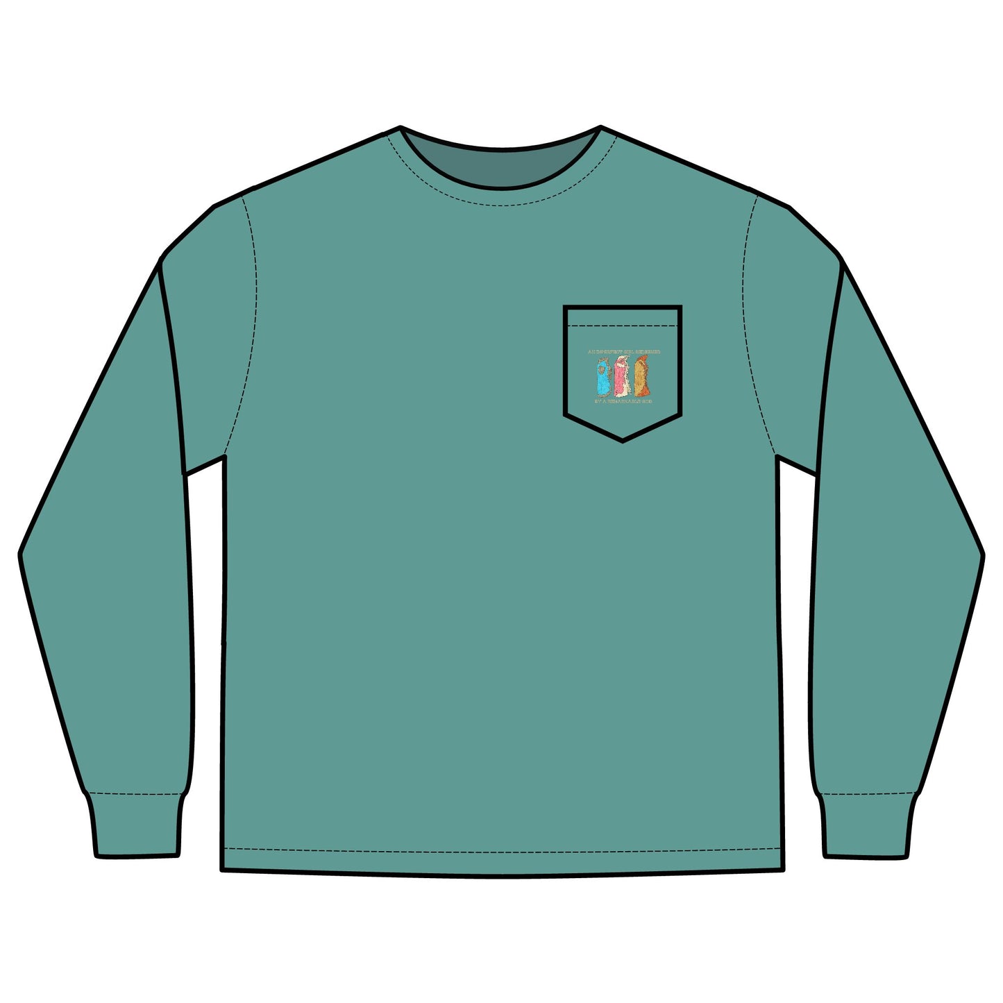 Imperfect Girl Bell Chaps Long Sleeve T-shirt 100% Cotton, Comfort Colors Tee