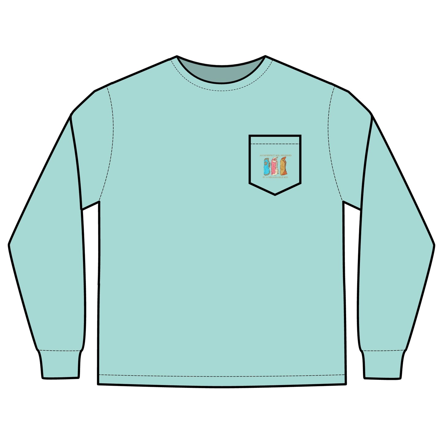 Imperfect Girl Bell Chaps Long Sleeve T-shirt 100% Cotton, Comfort Colors Tee