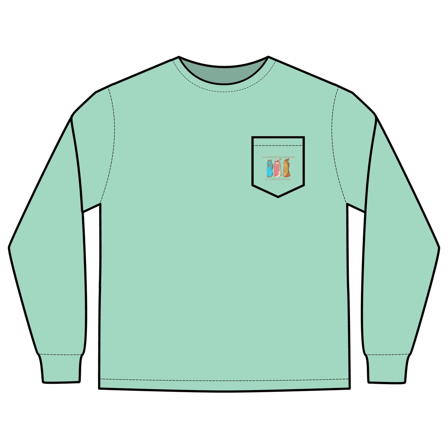Imperfect Girl Bell Chaps Long Sleeve T-shirt 100% Cotton, Comfort Colors Tee
