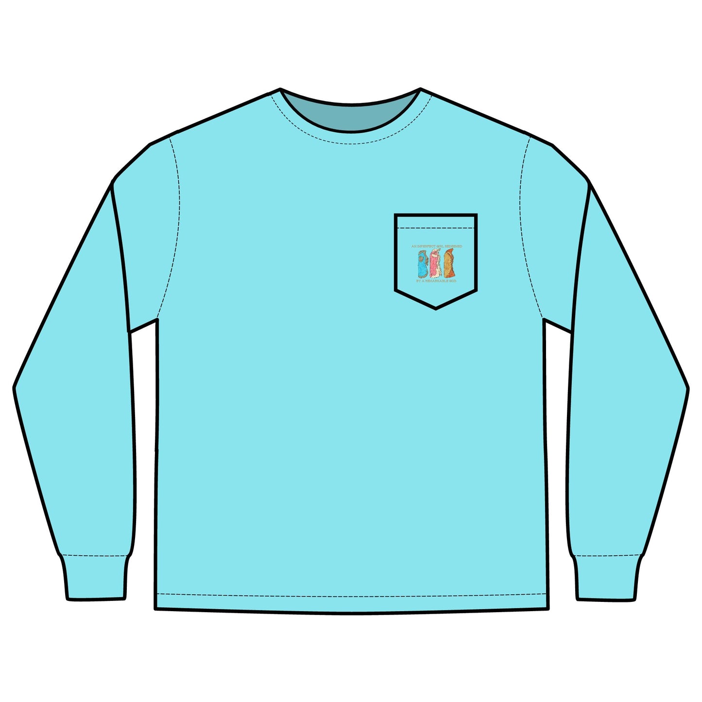 Imperfect Girl Bell Chaps Long Sleeve T-shirt 100% Cotton, Comfort Colors Tee