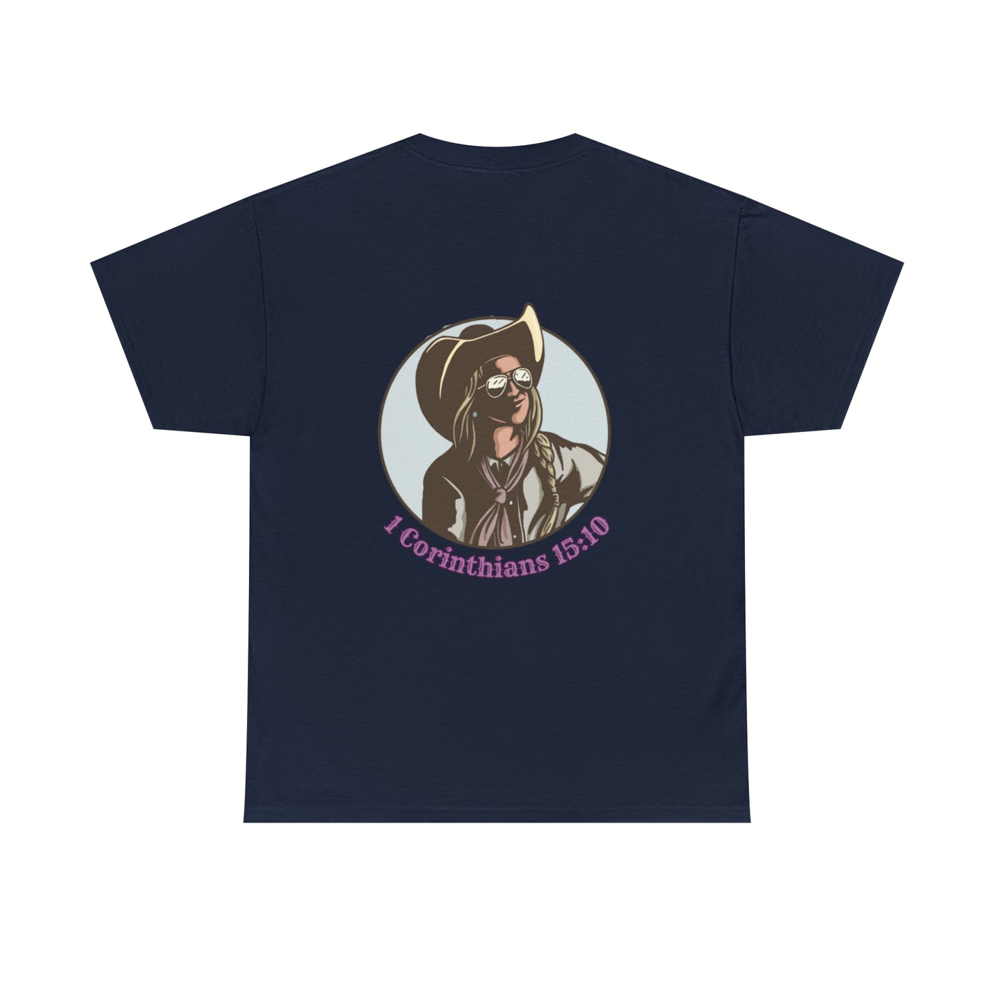 1 Corinthians (logo front/art back) Cotton Tee