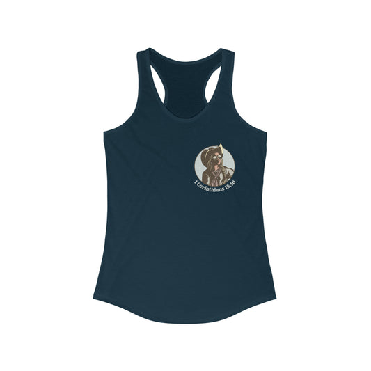 Women's 1 Cor 15:10 Racerback Tank