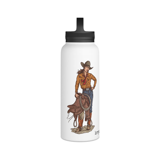 Cowgirl Art Stainless Steel Water Bottle