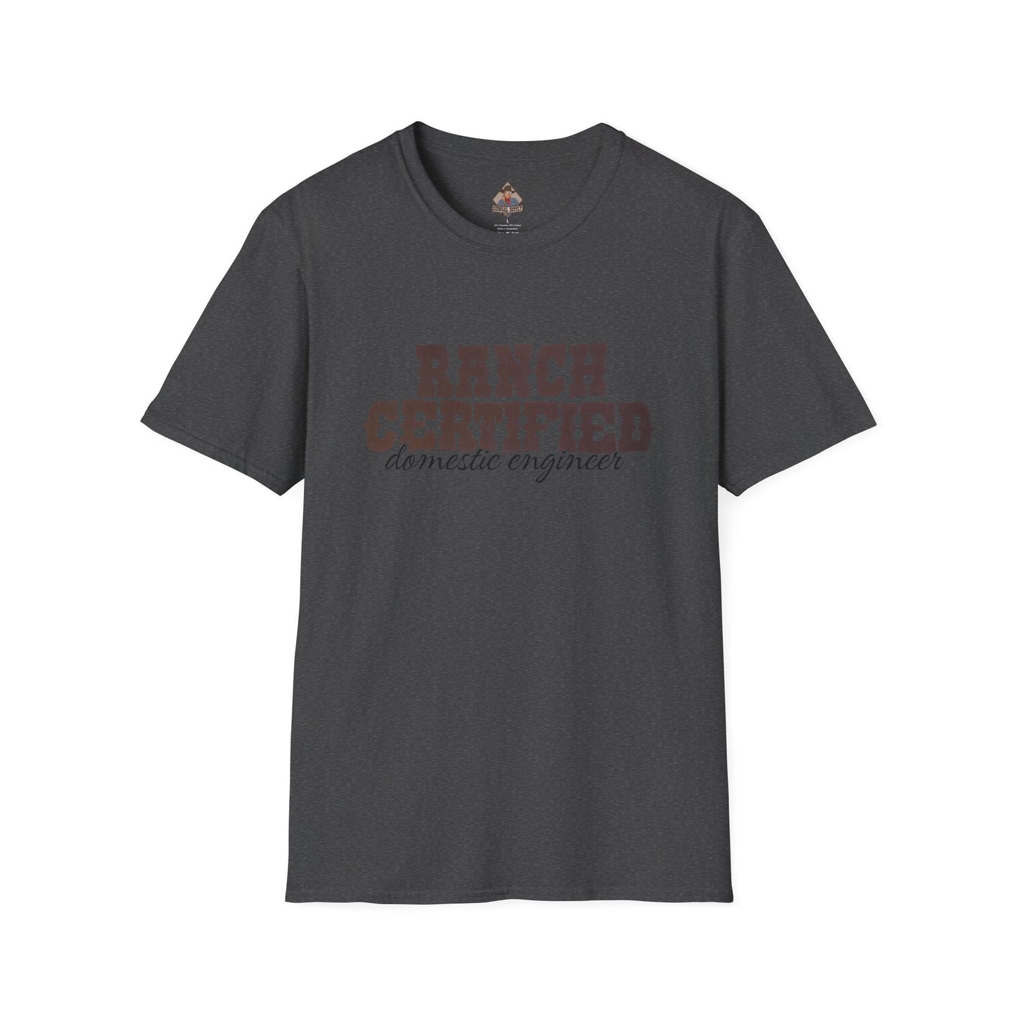 Ranch Certified Domestic Engineer T-Shirt, Funny Country Shirt, Unisex Graphic Tee, Perfect Gift for Farmers, Farm Life Apparel