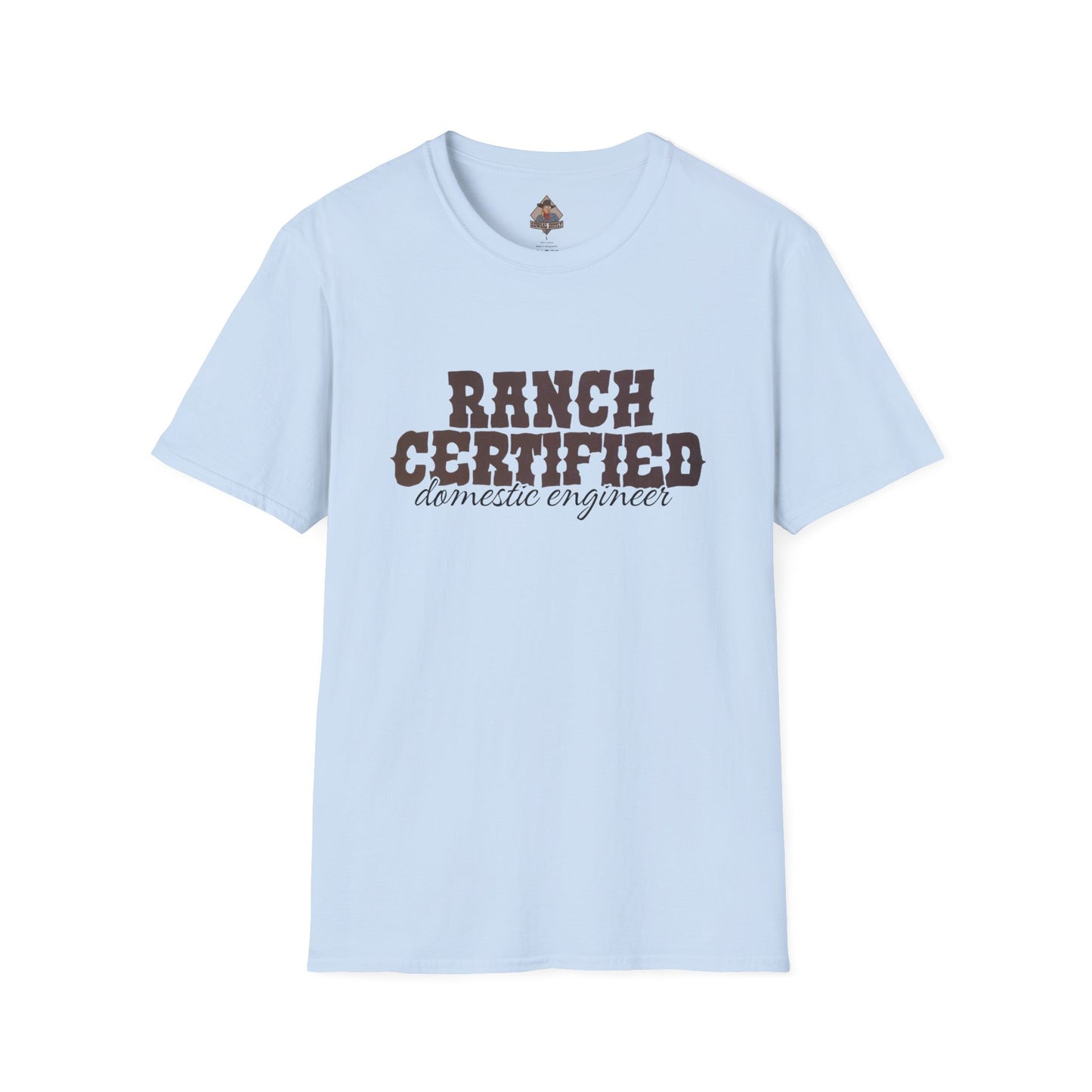 Ranch Certified Domestic Engineer T-Shirt, Funny Country Shirt, Unisex Graphic Tee, Perfect Gift for Farmers, Farm Life Apparel