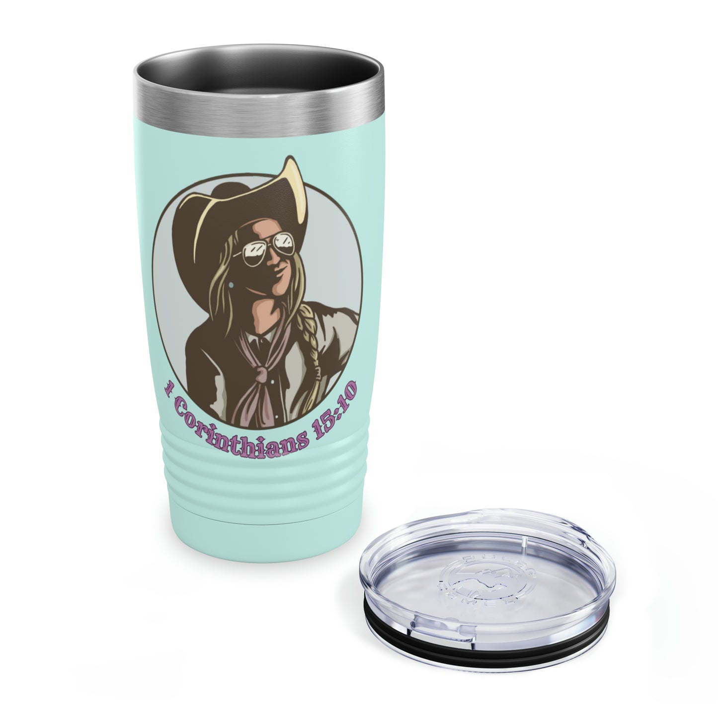 1 Cor 15:10, 20oz Polar Camel Travel Mug