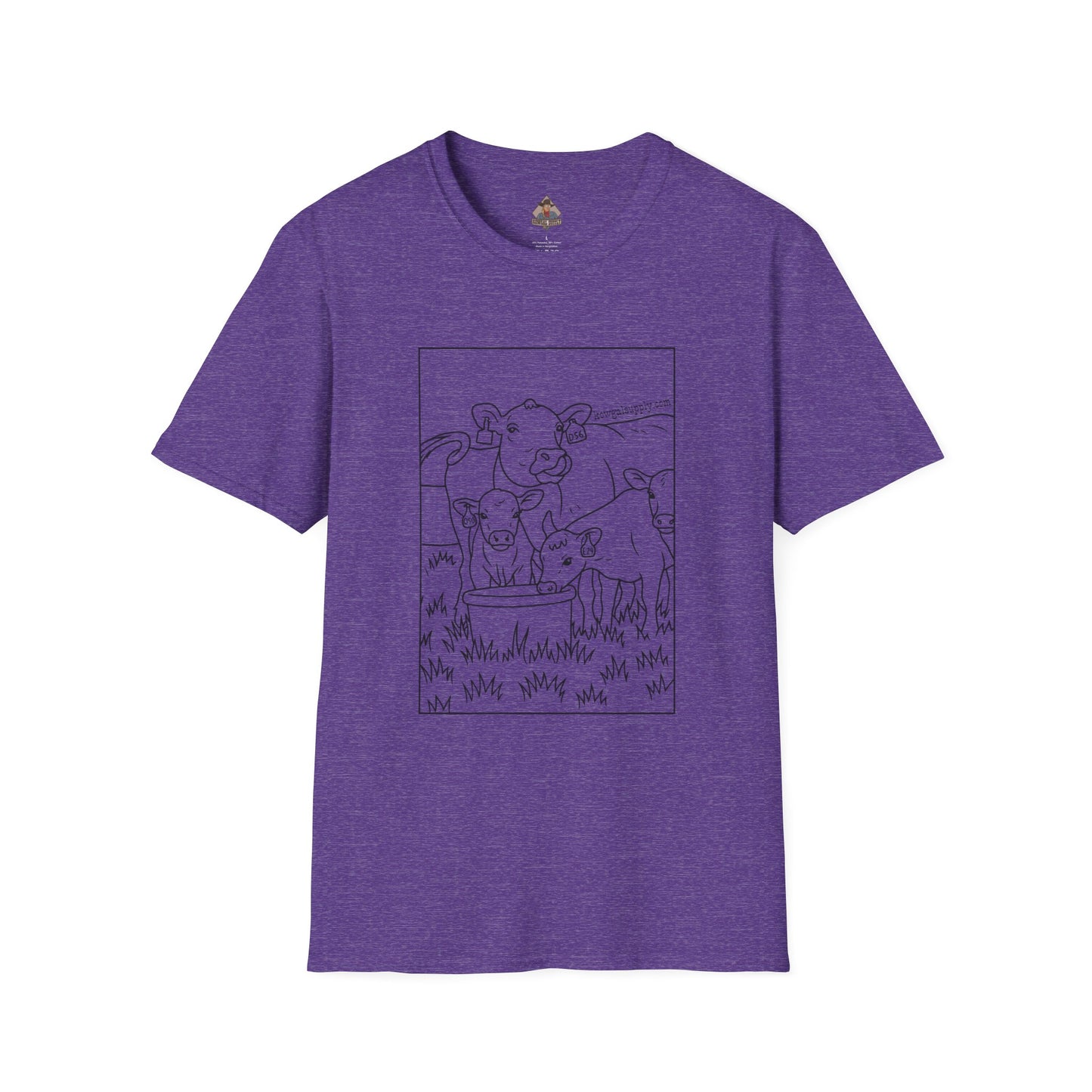 Mineral Lickin' Pairs, Softstyle Cow Tee