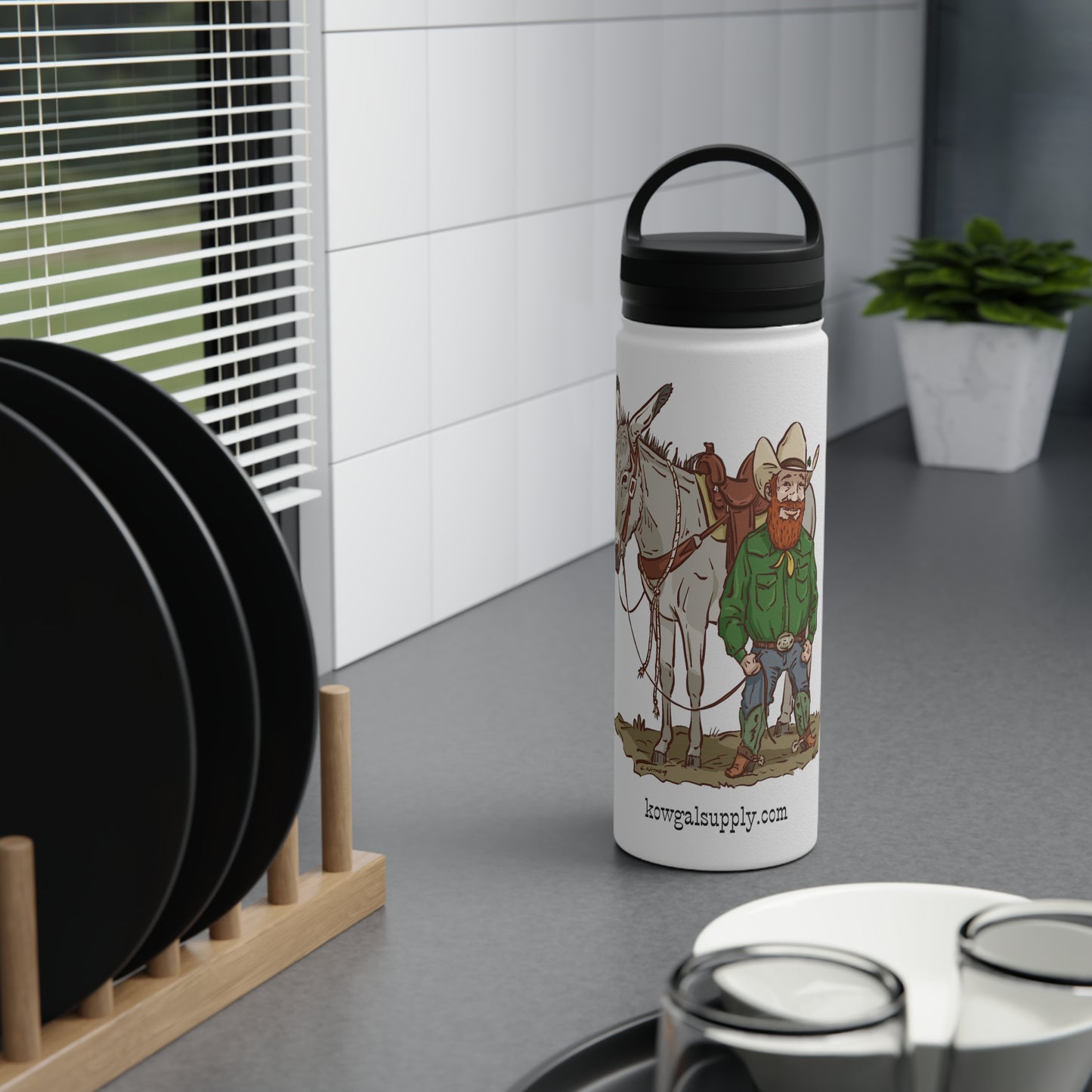 Punch O'Malley Stainless Steel Water Bottle