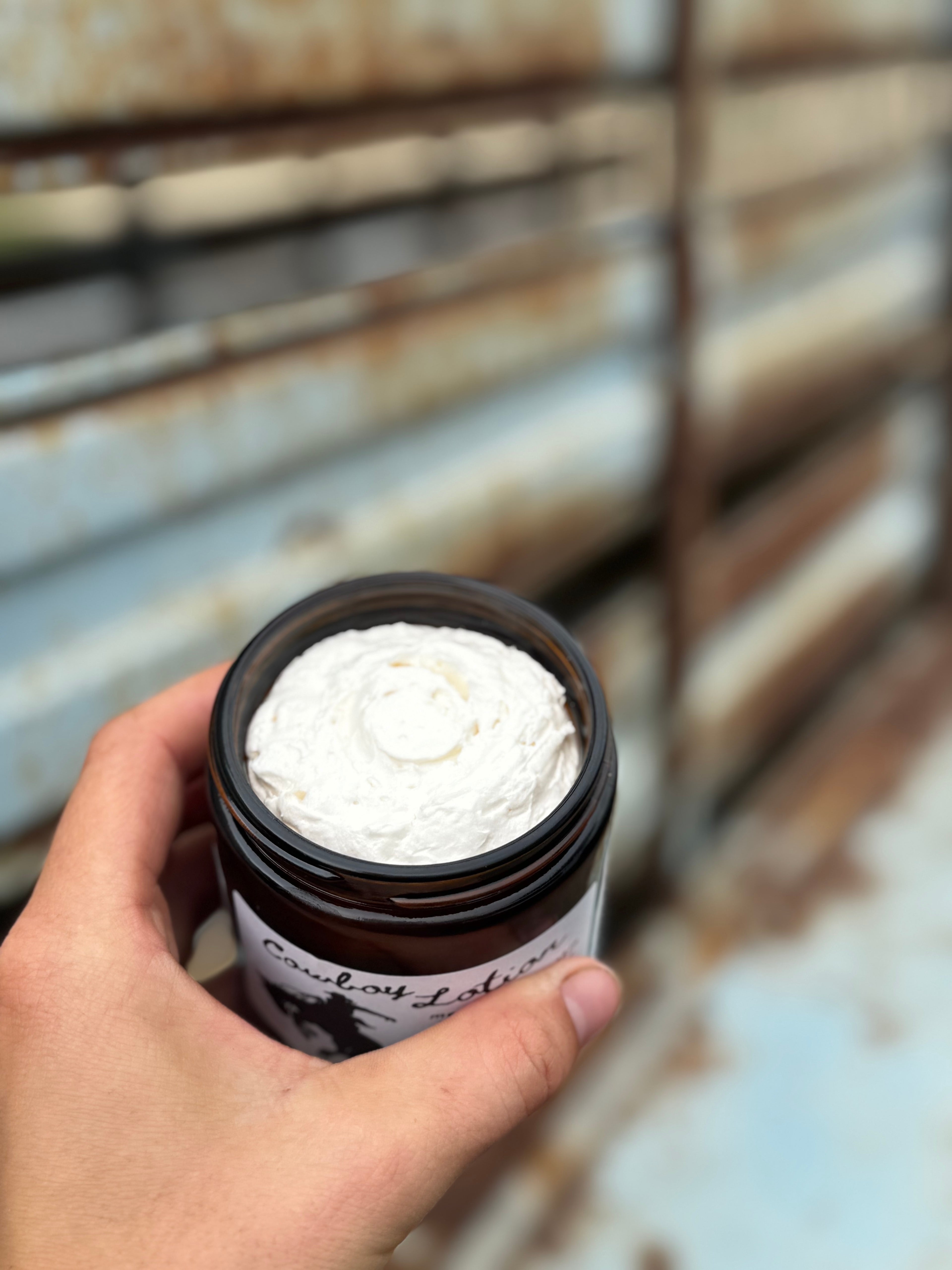 Spring Chicken - Castor Oil, Frankincense, Lemon, Egyptian Geranium, Jojoba Oil Whipped Cowboy Lotion Beef Tallow Based Skincare Blend