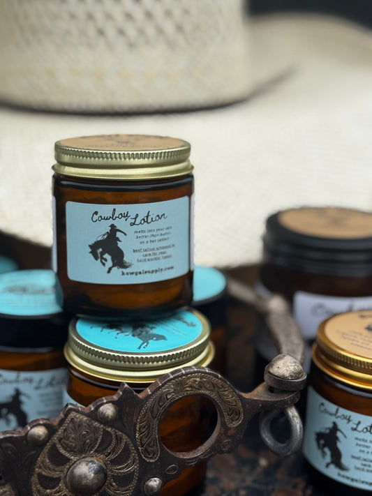 Half Top - Sandalwood Whipped Cowboy Lotion Beef Tallow Based Skincare Blend