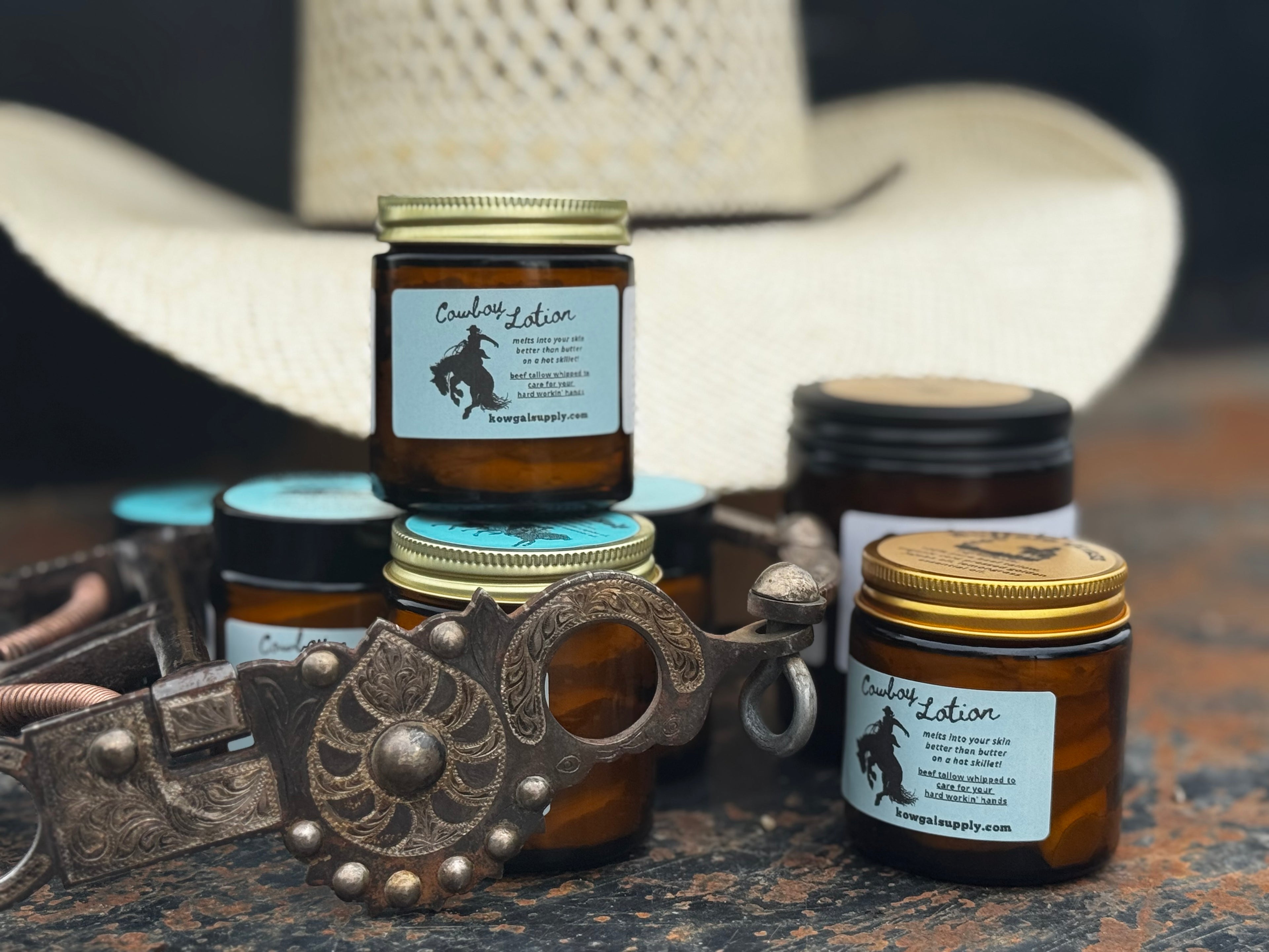 Spring Chicken - Castor Oil, Frankincense, Lemon, Egyptian Geranium, Jojoba Oil Whipped Cowboy Lotion Beef Tallow Based Skincare Blend