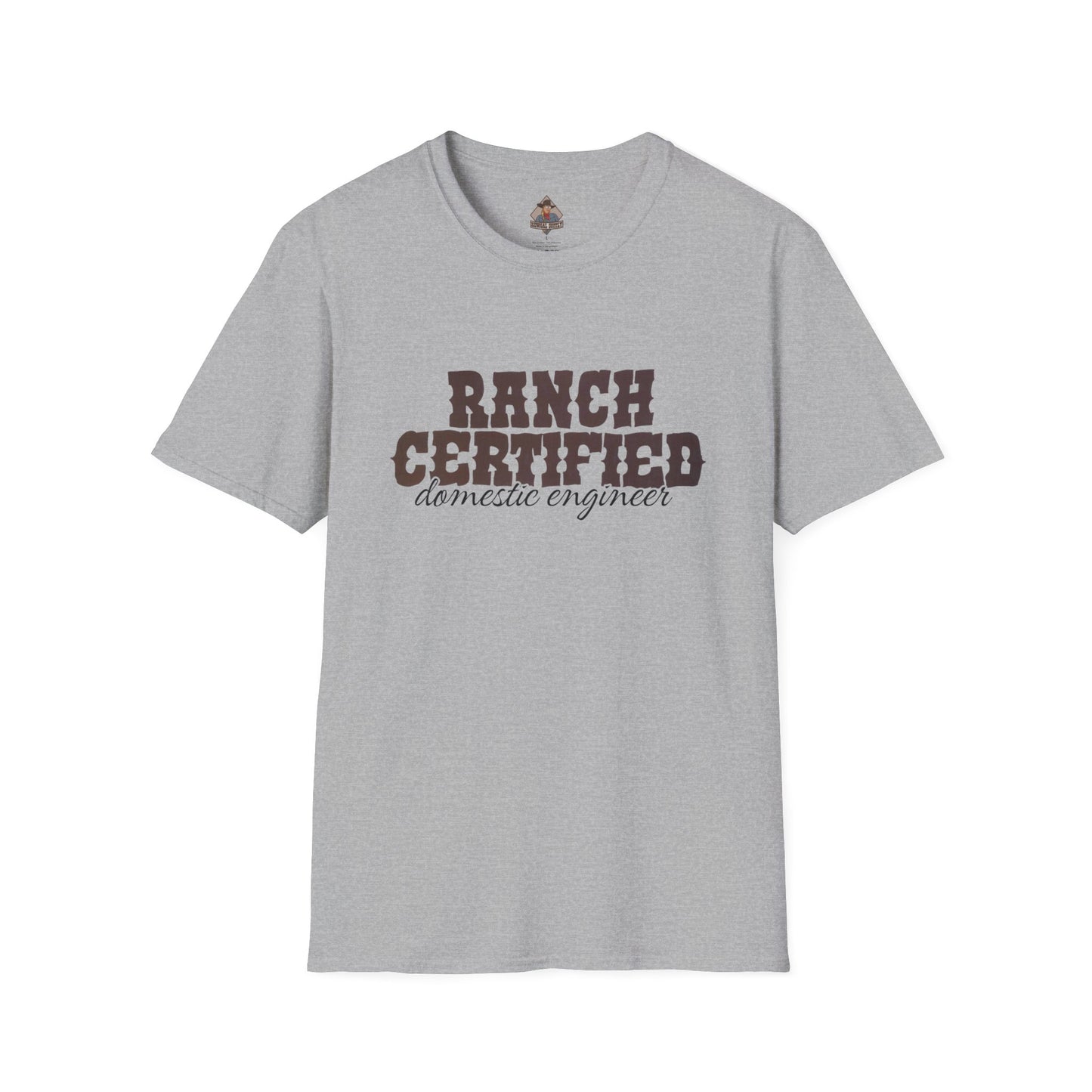 Ranch Certified Domestic Engineer T-Shirt, Funny Country Shirt, Unisex Graphic Tee, Perfect Gift for Farmers, Farm Life Apparel