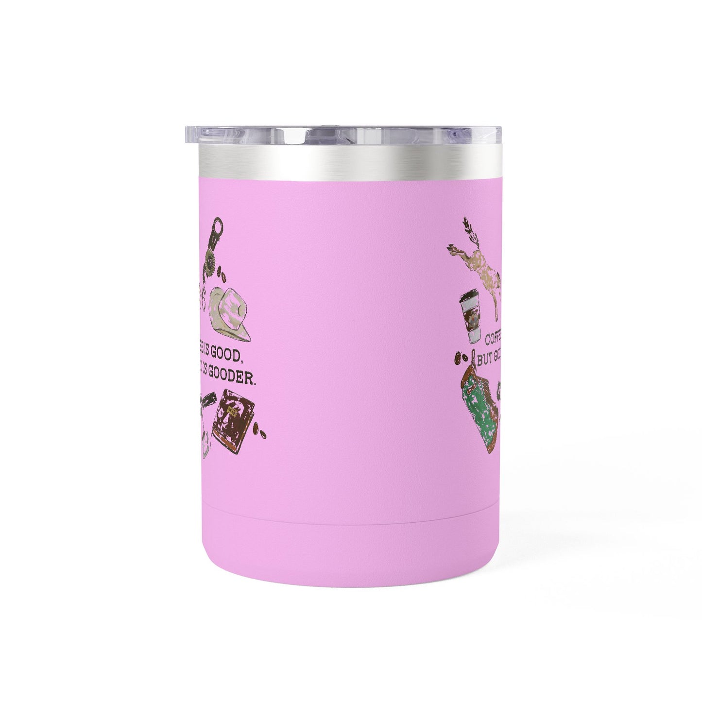 God is Gooder Collage Travel Coffee Cup Western Themed Tumbler - 15oz Travel Mug