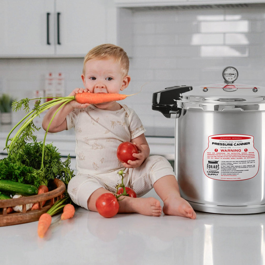 FORJARS® 23-Quart Pressure Canner — Now in Full 304 Stainless Steel