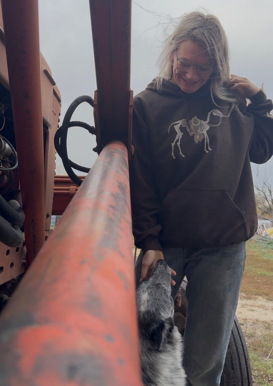 Bones Bridle Horse Fall Design, Cozy Fashion Sweatshirt for All Seasons, Perfect Gift for Bridle Horse Lovers, Casual Wear