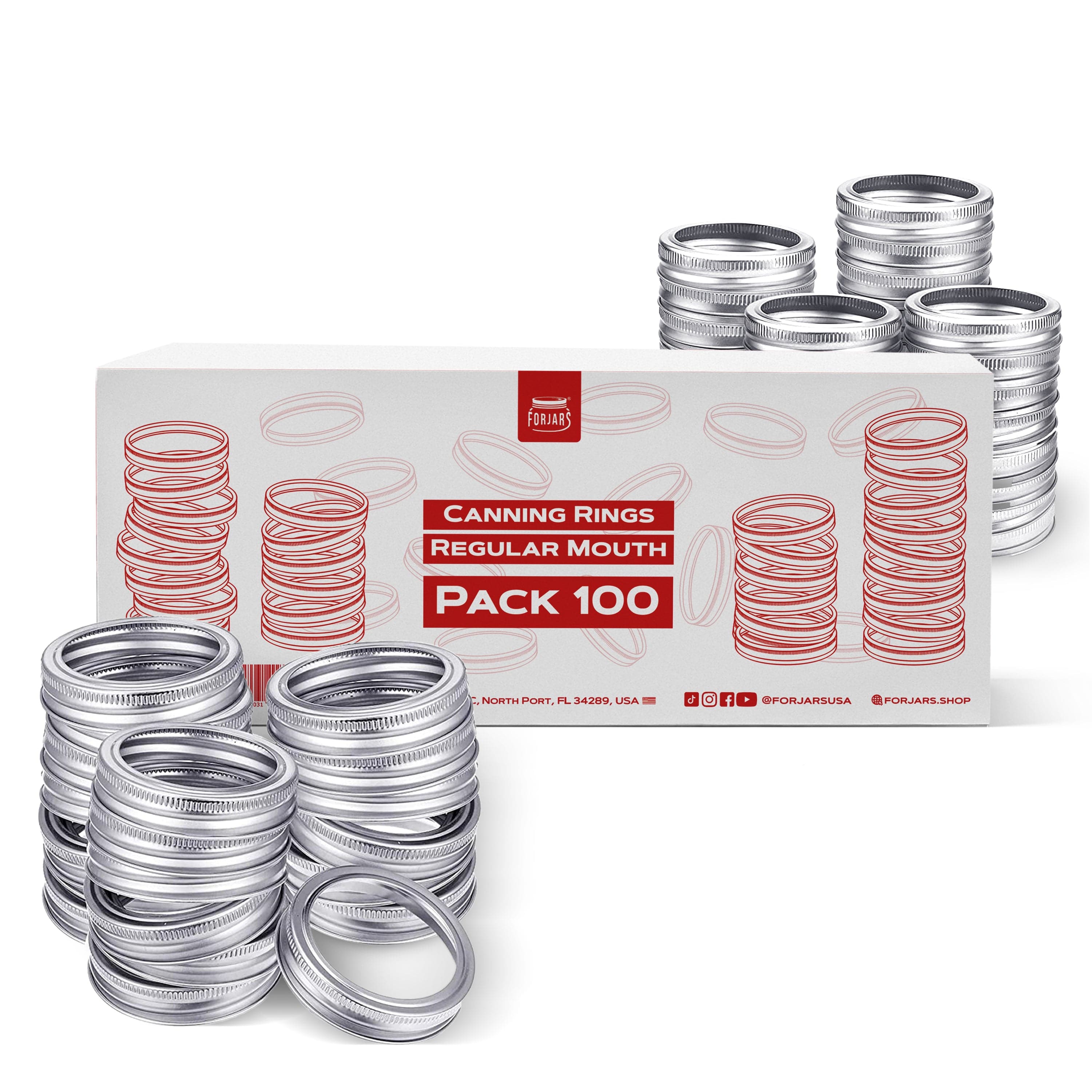100 Regular Mouth Rings